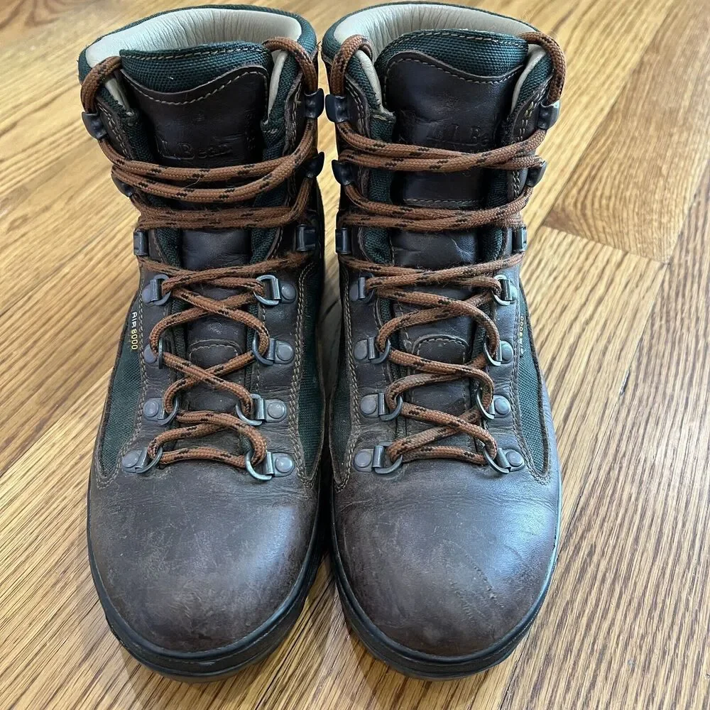 L.L. Bean Cresta Air 8000 Goretex Hiking Boots‎ Leather Mens 7 M, Womens 8.5 M